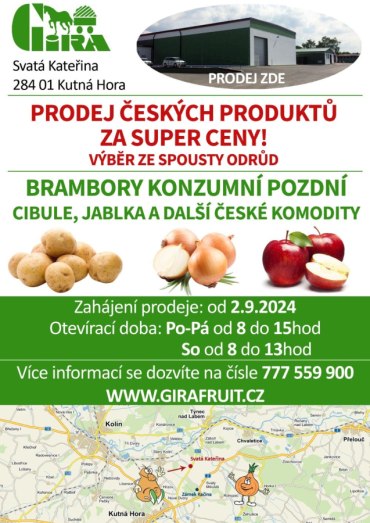 Prodej českých produktů za super ceny