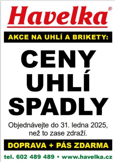 Ceny uhlí spadly